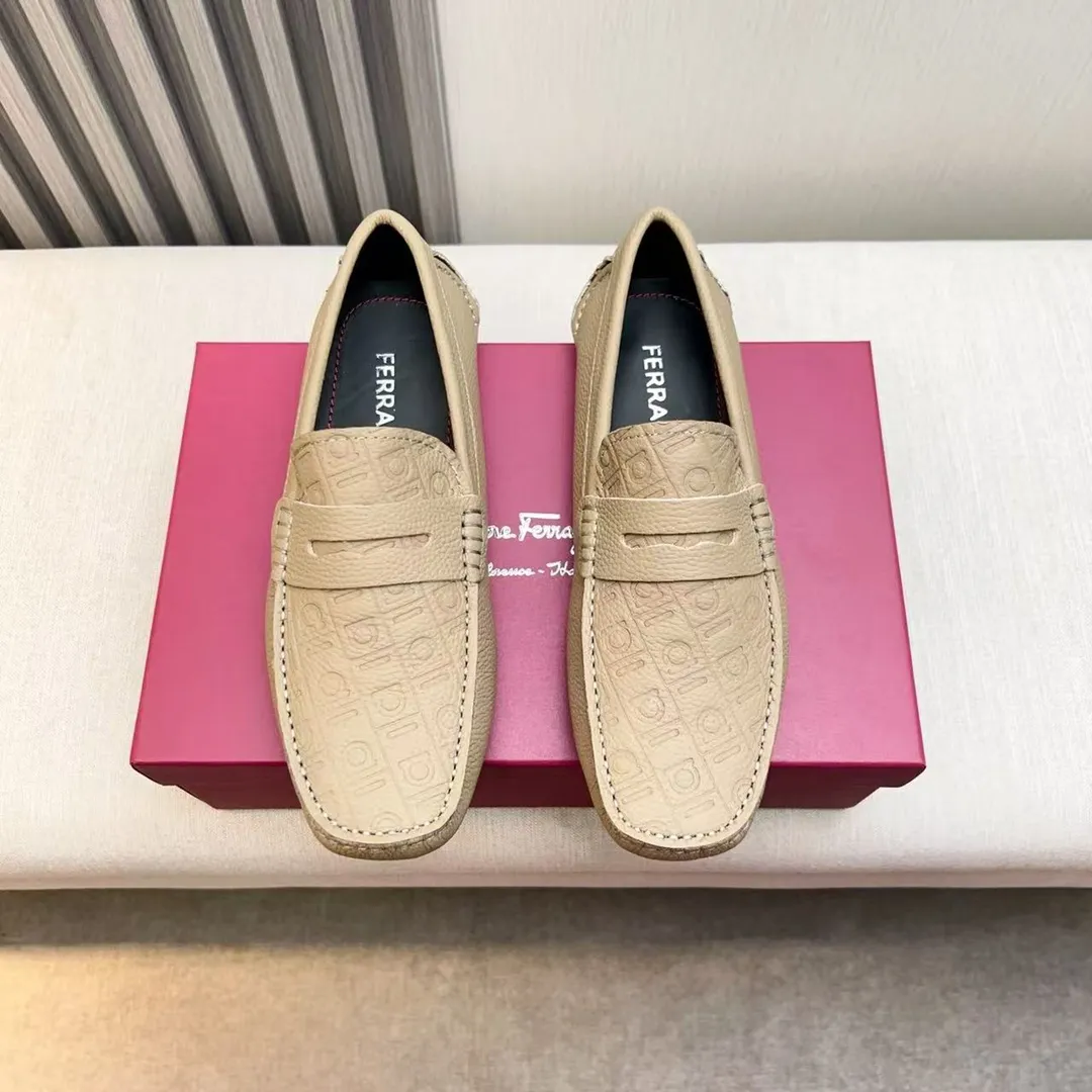 Men's men's shoes 💰620 Ferragamo new high-end quality 🔥 imported lychee pattern ➕ cowhide lining size 38-45